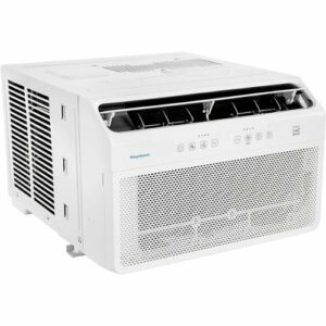 Keystone - 550 Sq. Ft 10,000 BTU Window Mounted Inverter Air Conditioner with 10,000 BTU Heater - White