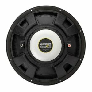 KICKER - CompC 15" Single-Voice-Coil 4-Ohm Subwoofer - Black