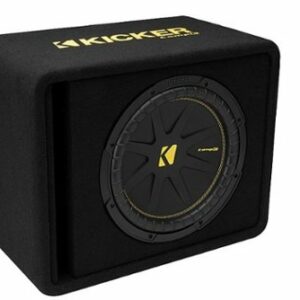 KICKER - CompC 12" Loaded Enclosures Single-Voice-Coil 2-Ohm Subwoofer - Black