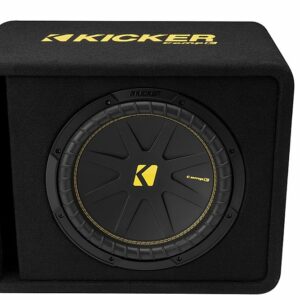 KICKER - CompC 12" Loaded Enclosures Single-Voice-Coil 2-Ohm Subwoofer - Black