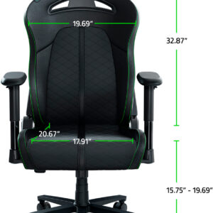 Razer - Enki X Essential Gaming Chair for All-Day Comfort - Black/Green