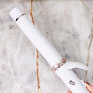 T3 - CurlWrap 1.25" Automatic Rotating Curling Iron with Long Barrel - White