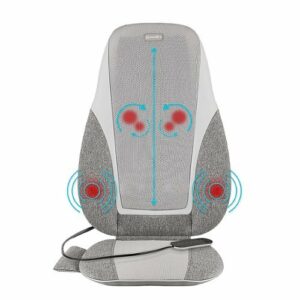 Shiatsu + Kneading & Vibration Massage Cushion with Heat - Gray