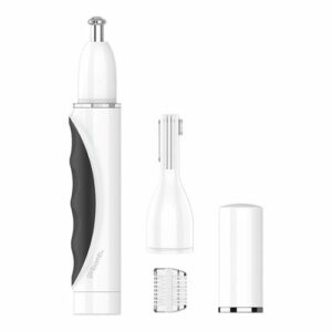 Conair - GIRLBOMB Nose, Brow & Face Hair Trimmer Dry - White