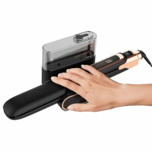 Conair - InfinitiPRO Hydrofusion Steam Station Ceramic Flat Iron - Black