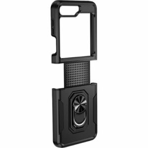 SaharaCase - Heavy Duty Kickstand Case for Samsung Galaxy Z Flip5 - Black