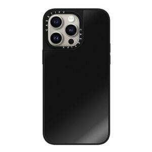 CASETiFY - Mirror Case with MagSafe for Apple iPhone 15 Pro Max - Black with Black Bumper