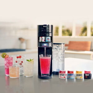 Ninja - Thirsti Sparkling & Still Drink System, Personalize Flavor & Size with Bonus Water Reservoir - Black