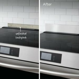 Frigidaire - Multi-Brand Front Control Freestanding Range Universal Backguard - Silver