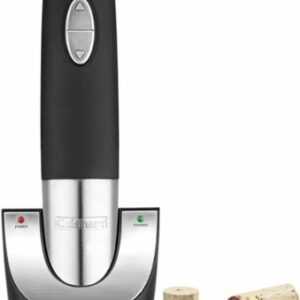 Cuisinart - Cordless Wine Opener - Black & Silver