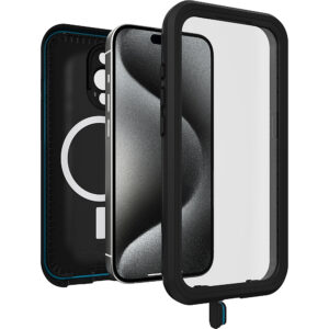 OtterBox - Frē Series for MagSafe Hard Shell Case for Apple iPhone 15 Pro - Black