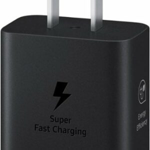 Samsung - 25W Super Fast Charging Wall Charger with USB-C Cable - Black