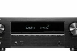 Denon - AVR-X1800H - 80W 7.2-Ch. Bluetooth Capable with HEOS 8K Ultra HD Built-In HDR Compatible A/V Home Theater Receiver - Black