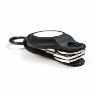 KeySmart - Air Compact Key Tracker and Holder For AirTag - Black