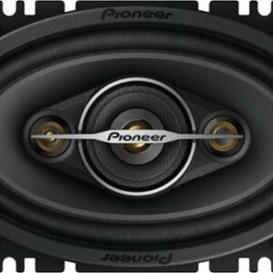 Pioneer - 4" x 6" 4-Way Car Speakers Carbon/Mica-reinforced IMPP cone (Pair) - Black