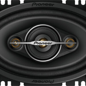 Pioneer - 4" x 6" 4-Way Car Speakers Carbon/Mica-reinforced IMPP cone (Pair) - Black