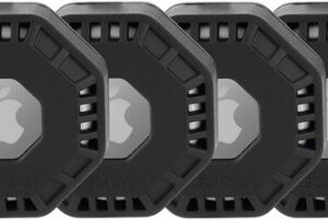 Pelican - Adventurer Stick-On Case for AirTag 4 Pack - Black