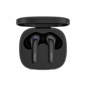 Belkin - SoundForm™ Motion True Wireless Noise Cancelling Earbuds with Wireless Charging Case - Black