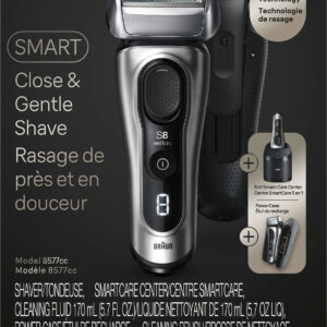 Braun Series 8 Electric Shaver with 5 in 1 SmartCare Center - Galvano Silver