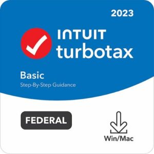 TurboTax - Basic 2023 Federal Only + E-file - Mac OS, Windows [Digital]