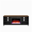 Ameriwood Home - Lumina Deluxe Fireplace TV Stand for TVs up to 70" - Black