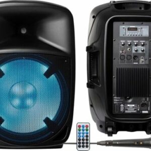 ION Audio - Pro Glow 1500 Complete High-Power Bluetooth Speaker System - Black