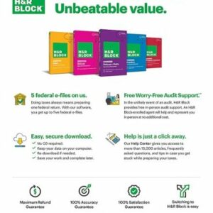 H&R Block Tax Software Basic 2023 - Windows, Mac OS [Digital]