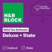 H&R Block Tax Software Deluxe + State 2023 - Windows, Mac OS [Digital]