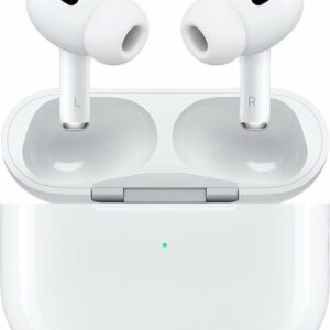 Apple - Geek Squad Certified Refurbished AirPods Pro (2nd generation) with MagSafe Case (USB‑C) - White