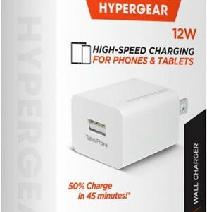 HyperGear - High Speed 12W USB Wall Charger for iPhones & Tablets - White