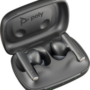 Poly Voyager Free 60 True Wireless Earbuds with Active Noise Canceling - Black