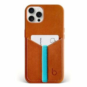 Bluebonnet - Leather Wallet Case for Apple iPhone 14 Pro Max - Saddle Tan