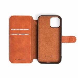 Bluebonnet - Leather Folio Case for Apple iPhone 13 Pro Max - Tuscan Tan