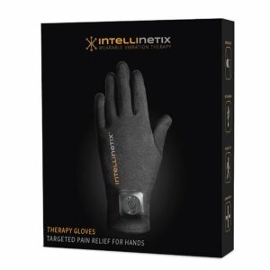 Brownmed Vibration Therapy Glove Intellinetix® Left and Right Hand Large - Black