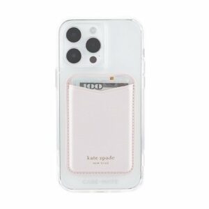 kate spade new york - Magnetic Card Holder with MagSafe for Select Apple iPhones - Pale Dogwood