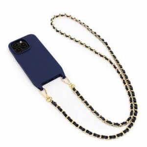 Bryten - Monarch Crossbody Case with MagSafe for Apple iPhone 14 Pro - Navy Blue