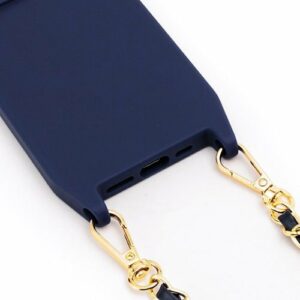 Bryten - Monarch Crossbody Case with MagSafe for Apple iPhone 14 Pro - Navy Blue