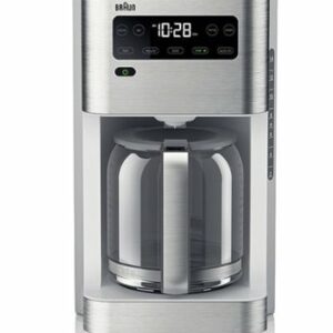 Braun - PureFlavor and FastBrew Coffee Maker - Stainless Steel/White