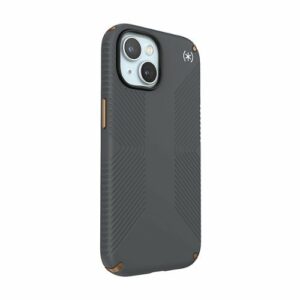 Speck - Presidio2 Grip Case for Apple iPhone 15/14/13 - Charcoal Gray