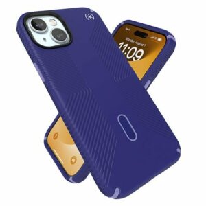 Speck - Presidio2 Grip ClickLock Case with MagSafe for Apple iPhone 15 Plus/14 Plus - Future Blue