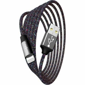 Chargeworx - 6' FlexKnit Lightning Cable - Multicolor