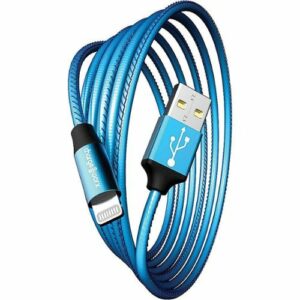 Chargeworx - 6' ColorCords USB to Lightning Cable - Blue