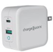 Chargeworx - 65W USB and USB-C Power Delivery Wall Charger - White