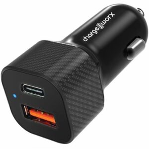 Chargeworx - USB-C and USB-A Vehicle Charger - Black