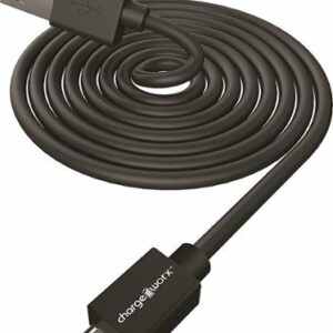 Chargeworx - 3' Micro USB Sync and Charge Cable - Black