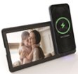 Chargeworx - 10W Smartpix Wireless Charging Stand with Photo Frame - Black