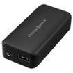 Chargeworx - 4,000mAh Power Bank for USB Compatible Devices - Black