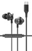 Chargeworx - USB-C Wired In-Ear Earbuds - Black