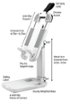 Chargeworx - Desktop Stand Mount for Most Cell Phones - White