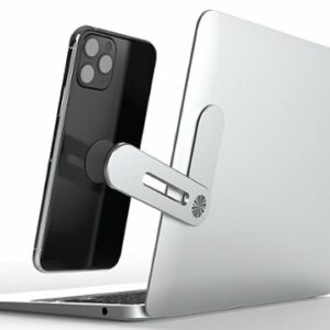 Chargeworx - Extending Monitor Mount for Most Cell Phones - Silver